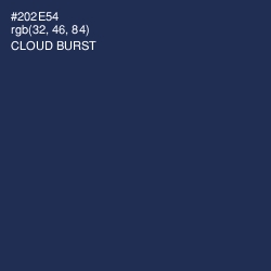 #202E54 - Cloud Burst Color Image